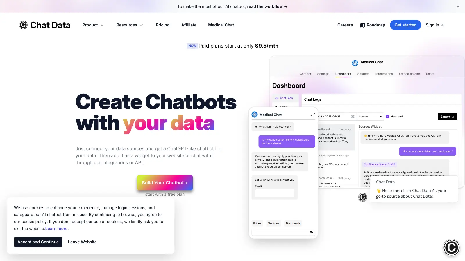 Data Chat Program Chat Data review 2026 — HIPAA chatbots