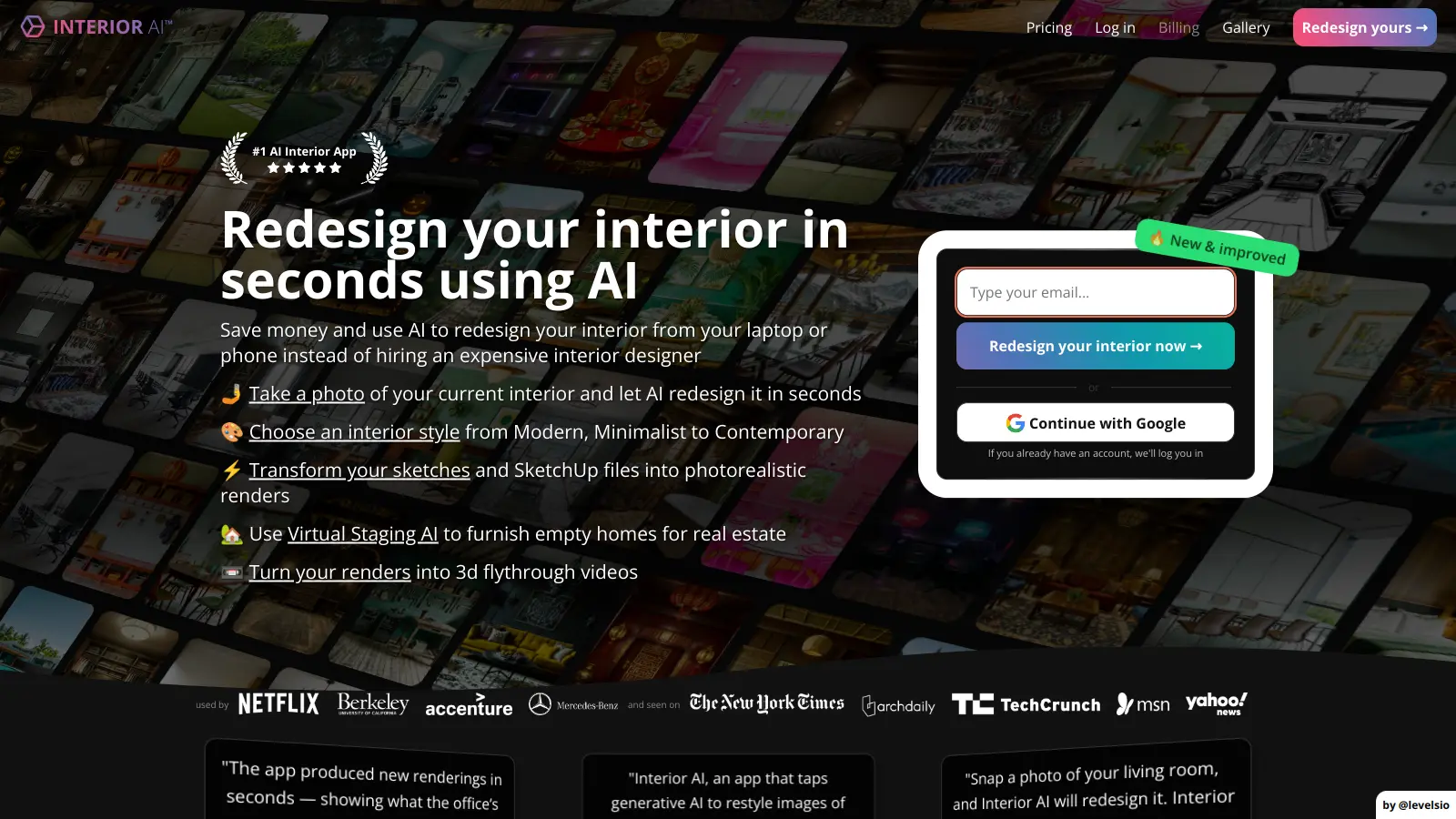 Interior AI review 2026 — AI interior design staging