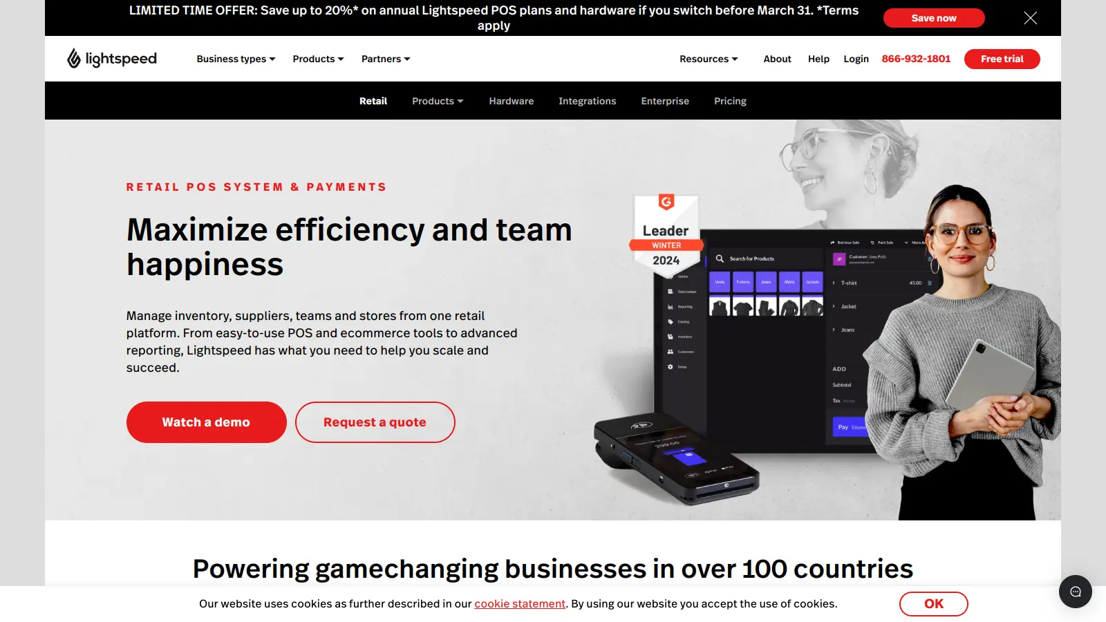 Lightspeed Retail review 2026 — POS & inventory for retailers