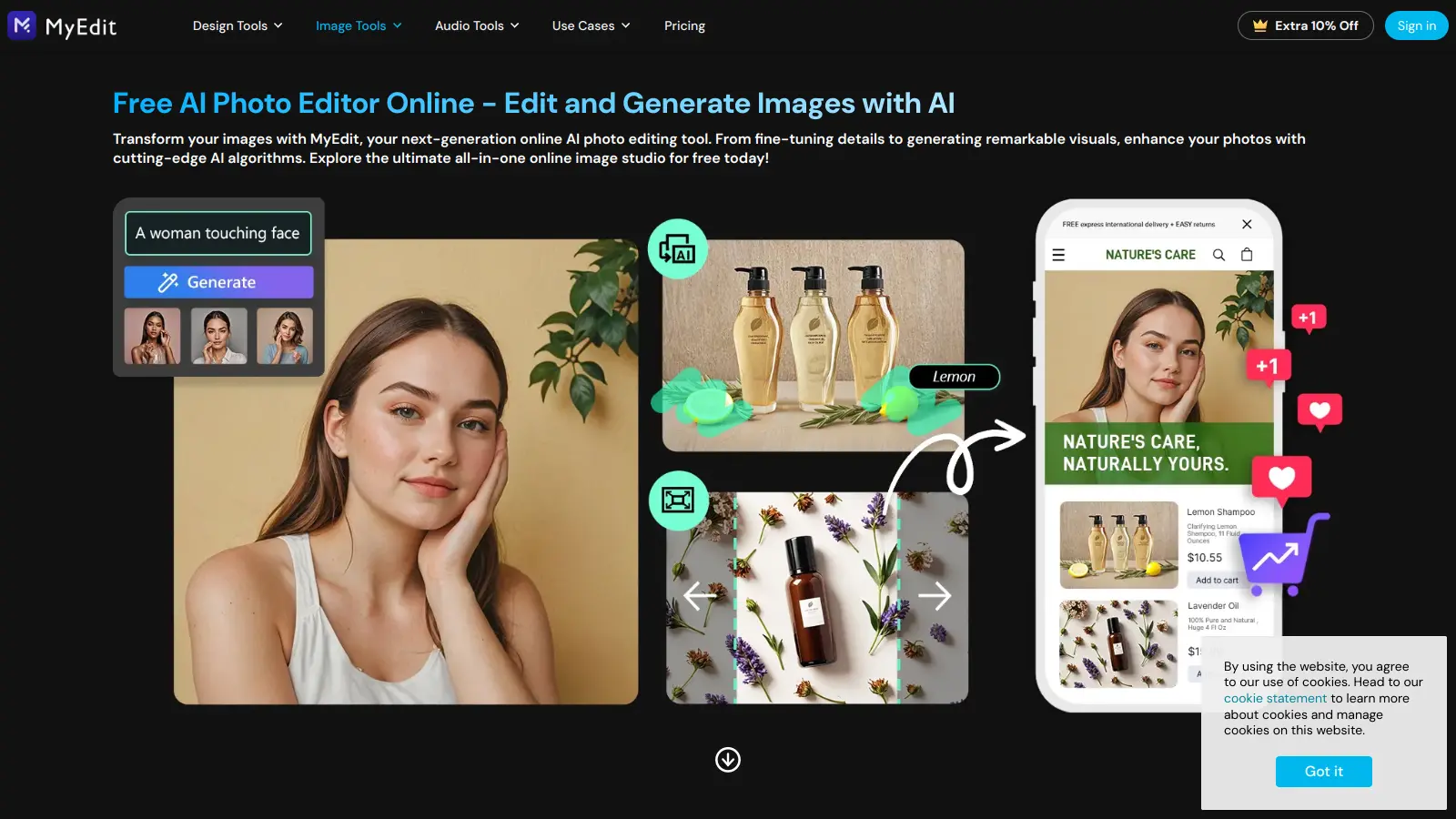 MyEdit's review 2026 — AI photo and audio editing