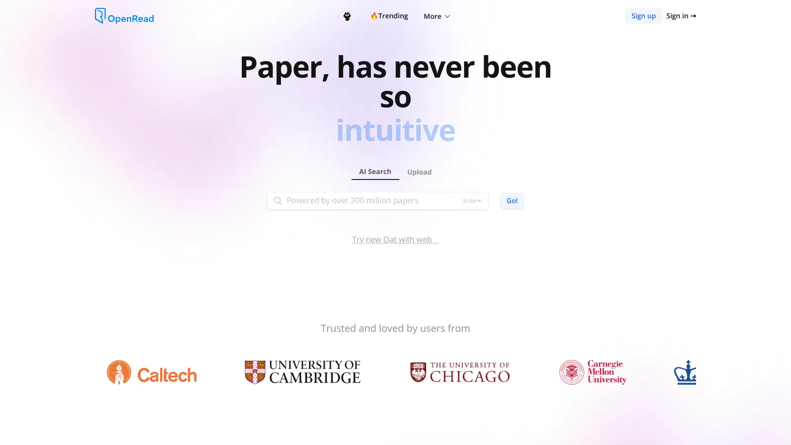 Open/read OpenRead review 2026 — AI academic research assistant